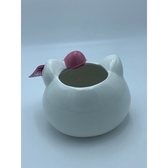 Sanrio Hello Kitty Large Ceramic Planter Pot Pink Bow - Picture 5 of 12